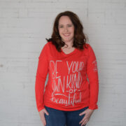 Red long sleeved "Be Your Own Kind of Beautiful" Shirt